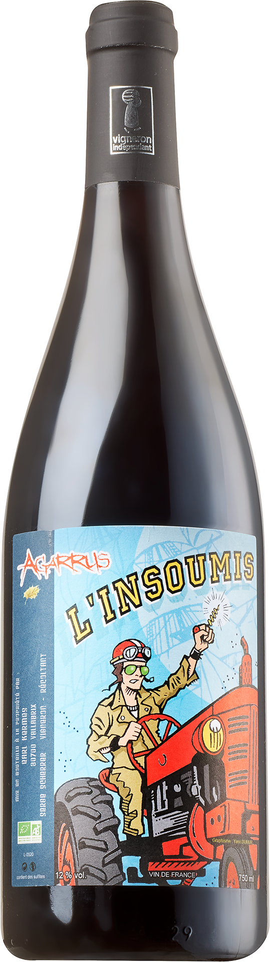 »L´Insoumis« Vin de France Rouge