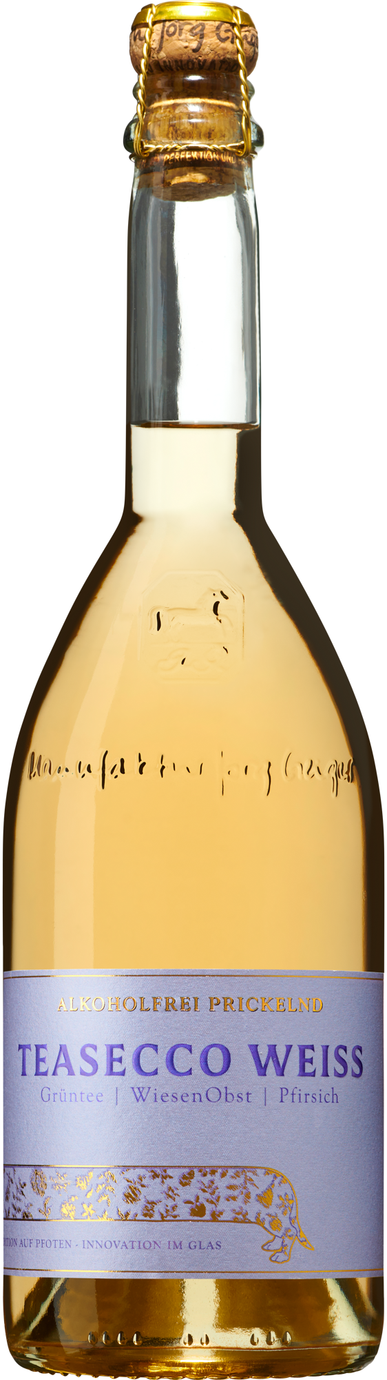 TEASECCO® Grünertee, Wiesenobst, Pfirsich (Alkoholfrei)