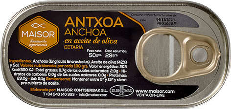 Antxoa (Sardelle) in Olivenöl