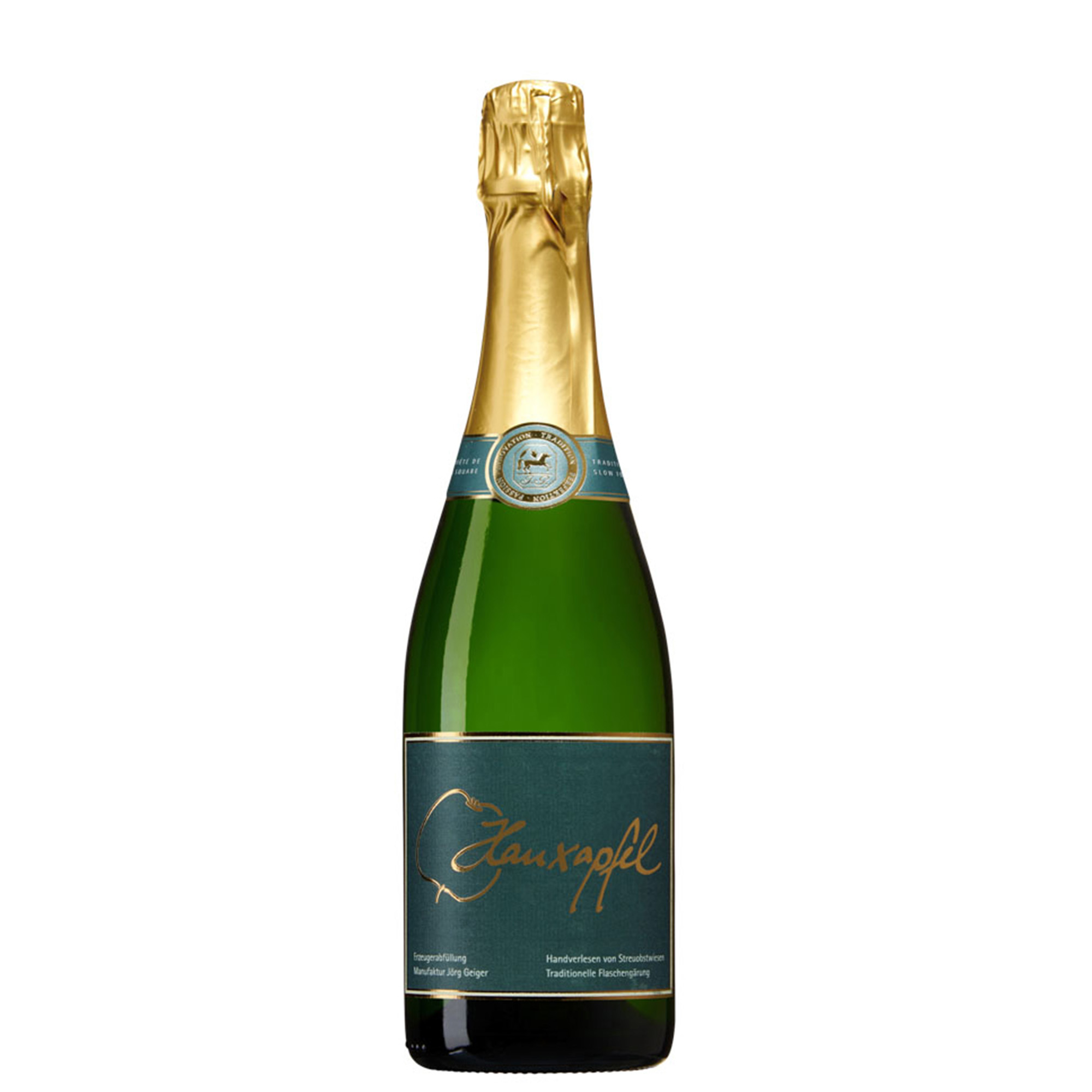 Apfelschaumwein vom Hauxapfel trocken